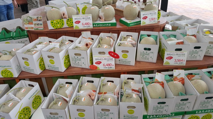 Tomita Fermasında satılan yemişlər 